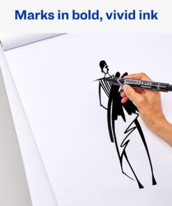 Avery Marks-A-Lot Permanent Markers, Large Desk-Style Size, Chisel Tip, Water and Wear Resistant, 12 Black Markers (98028) 12 markers Regular Chisel Tip 10 81TXI1tsvL