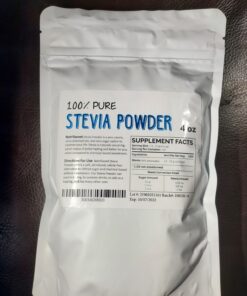 NatriSweet Stevia Powder, 4 oz, Pure Stevia Sweetener with No Additives, No Fillers, Zero Carbs, Zero Calorie, Organic Stevia Powder For Sugar Substitute, 300 Times Sweeter Than Sugar, 800+ Servings 29 81TXx1vdGZL