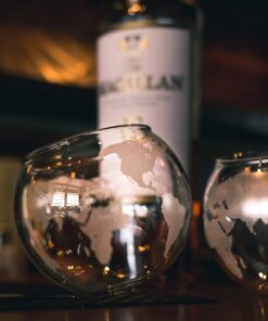 Alternative view of Prestige Decanters Etched Globe Whiskey Glasses -Rocks Glass for Rum, Tequila, Scotch, Glasses- Whiskey Gifts - 10oz Cocktail or Old Fashioned Glass (Set of 2) - Unique Bar Decor & Bourbon Gifts from 2 Count (Pack of 1)