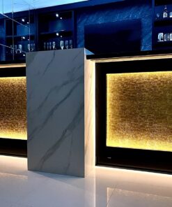 ROSEROSA Peel and Stick PVC Metallic Self-Adhesive Wallpaper Covering Counter Top Shelf Liner Lime Gold (NI941 : 2.00 Feet X 6.56 Feet) 50 81TYHg7WF6L