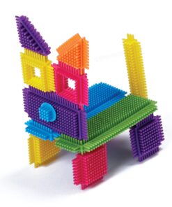 Alternative view of Edushape Magic Brix Interlocking Baby Building Blocks - 72 Pcs Toddler Blocks Interlocking Bricks in Reusable Storage - Stacking Blocks for Toddlers 3-5 with Travel Platform Fit for Play On The Go 72 Piece Set