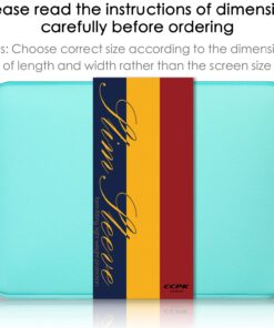 CCPK Laptop Sleeve for 13 Inch MacBook Air Pro M1 Hp 14 Inch Laptop (Narrow Bezel) Chromebook 14" Pavilion 360 Cover Acer ASUS Lenovo Yoga Flex 14 in Computer Bag Carrying Case 14 Inch Neoprene, Mint 13.3 in Mint Green 16 81TZCG3aMNL