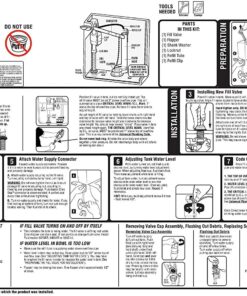 Fluidmaster 400CRP14 Fill Valve and 2-inch Flapper Repair Kit (Pack of 1) 1- Pack 31 81TZN 841PL