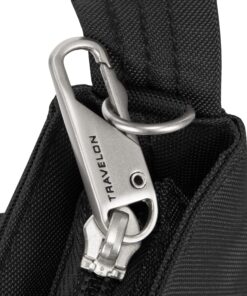 Travelon Anti-Theft Classic Mini Shoulder Bag, Black, One Size, 8.5 x 8.5 x 2 53 81TbcQEYO9L