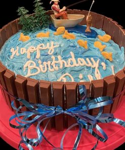 DecoPac Fisherman with Action Fish DecoSet Cake Decoration, 3 Piece Set, (16334) 26 81Tckyvo8 L