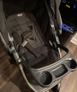 Chicco Bravo 3-in-1 Trio Travel System, Quick-Fold Stroller with KeyFit 30 Infant Car Seat and base | Camden/Black 46 81TcpT5RBL