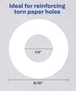 Avery Hole Reinforcements, White, 1000/Pack, PK - AVE05720 1,000 labels 14 81Td5CUUbNL