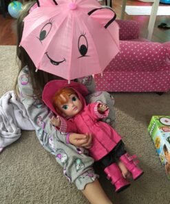 Dress Along Dolly 6pc Rainy Day 18" Doll Outfit- American Clothes & Accessories Set Includes Raincoat, Umbrella, Boots, Hat, Pants & Shirt- Perfect Holiday Girl Gift Set for Less 39 81Td94jzsAL