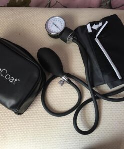 White Coat Deluxe Aneroid Sphygmomanometer Professional Blood Pressure Monitor with Adult Sized Black Cuff and Carrying Case 4 Piece Set 37 81TfljsyRHL