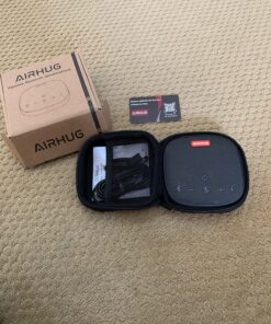 AIRHUG Bluetooth Speakerphone,Conference Speaker with Microphone,6 metes HD Voice Pick Up,Advanced Noise Reduction Algorithm,USB-C Plug & Play,Compatible with Zoom,MS Team,Skype 50 81TgFqoBzZL