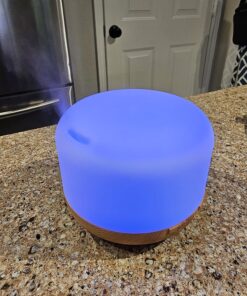 YIKUBEE Diffuser, Essential Oil Diffuser, 500ml Humidifier, Diffusers for Home, Aromatherapy Diffuser with Remote Control, Diffusers for Essential Oils Large Room Yellow-no Oil 36 81TgOcEjPDL