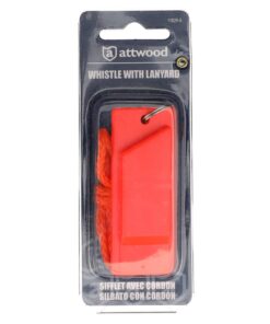 Attwood 11829-6 Safety Whistle, Plastic, Flat Type, No Interior Ball, Delivers Emergency Signal, Includes Lanyard 14 81TggWvo27L