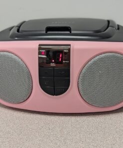 PROSCAN SRCD243 Portable CD Player with AM/FM Radio, Boombox (Pink) Pink 19 81Thjg2IT8L