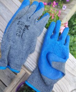 G & F Products - 3100L-DZ-Parent 12 Pairs Large Rubber Latex Double Coated Work Gloves for Construction, gardening gloves, heavy duty Cotton Blend Blue Large (Pack of 12) General Purpose 38 81TjBWPxiGL 1