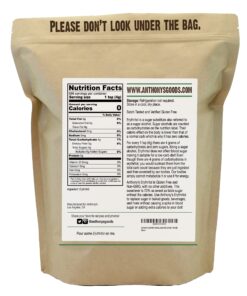 Alternative view of Anthony's Erythritol Granules, 5 lb, Non GMO, Sweetener, Keto & Paleo Friendly