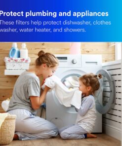 Filtrete Standard Capacity Whole House Grooved Water Filter, 5 Microns, Universal Filter, Sump Style Drop-In Filter, 2-Filters (4WH-STDGR-F02) 8 81TkEdXHqpL 2