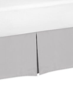 Grey Crib Bed Skirt for Baby Bedding Sets