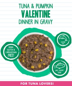 Best Feline Friend (B.F.F.) Grain-Free Cat Food by Weruva, Tuna & Pumpkin Valentine, 10-Ounce Can (Pack of 12) 10.00 Ounce (Pack of 12) 11 81Tl7Bf2HVL 1