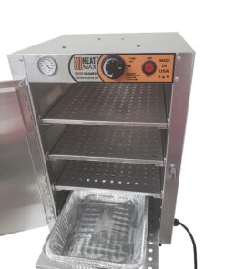 HeatMax 16x16x24 SMALL Hot Box Food Warmer-- The Original and the best -- with an Interior usable shelf space of 13 x 15.5 inch. For HALF SIZE disposable pans, BBQ, Pizza, any hot food 16 81TlDa9NdoL