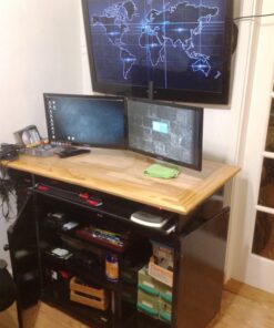 VIVO Adjustable Under Desk and Wall PC Mount, Computer Case CPU Holder with Swivel Action and Secure Locking, Black, MOUNT-PC01 100 81TldF7tuAL