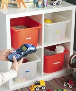 DYMO 18771 LT Iron-On Fabric Labels, 1/2-Inch x 6.5-Foot Roll, Black Print on White, Iron On, for LetraTag Printers 1-roll pack Tape 15 81Tlh06D4QL