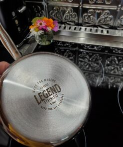 Legend 5 Ply 14 pc All Stainless Steel Heavy Pots & Pans Set | Professional Quality Cookware 5ply Clad Home Cooking & Commercial Kitchen Surface Induction Oven Safe | Non-Teflon PFOA, PTFE & PFOS Free Stainless Steel 5-Ply 48 81Tm5MHWk4L