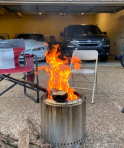 Solo Stove Ranger with Stand Portable Outdoor Fire Pit Stainless Steel Firepot for Wood Burning and Low Smoke Great Fire Pits for Outside | 15x12.5 Inch Outside Fire Pit w/o Removable Ash Pan & Base Plate 30 81TmHAUoGqL