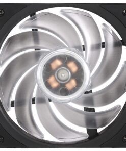 Cooler Master Hyper 212 RGB Black Edition CPU Air Cooler, SF120R RGB Fan, 4 CD 2.0 Heatpipes, Anodized Gun-Metal Black, Brushed Nickel Fins, RGB Lighting for AMD Ryzen/Intel LGA1151 45 81To6Jl3yvL