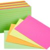 Amazon Basics Ruled Index Flash Cards, Assorted Neon Colored, 3x5 Inch, 300-Count 6 81ToBSq599L