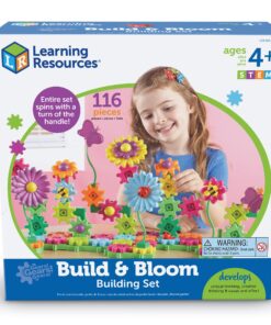 Learning Resources Gears! Gears! Gears! Build & Bloom Building Set, STEM Learning Toy, 116 Pieces, Ages 4+ 10 81ToDX4H9L