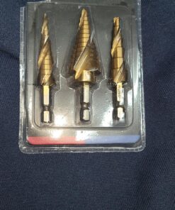 Neiko - 43219-22909 10181A Quick Change HSS Titanium Coated Spiral Grooved Step Drill Bit 3-Piece Set | 31 Step Sizes in One Kit 13 81ToEBW6vzL