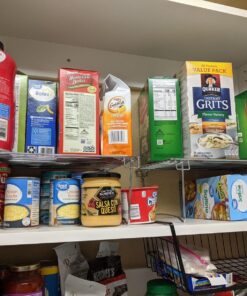 Deco Brothers Stackable Cabinet Shelf Organizer, 2 Pack, Chrome 46 81ToUBe3eLL