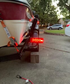 Wellmax 12V LED Trailer Lights, Submersible and Waterproof Low Profile Rectangular tail lights for RV, marine, boats, trailers 28 81TpD1tQUEL
