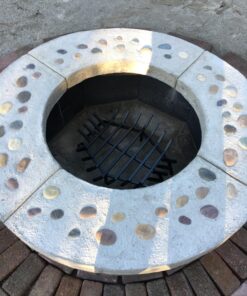 UniFlame, C-1541, 24 in. x 24 in. Hex Bar Log Grate 24 inch 37 81TpEUuFFLL