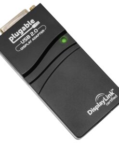 Plugable USB 2.0 to DVI/VGA/HDMI Video Graphics Adapter for Multiple Monitors up to 1920x1080 Supports Windows 11, 10, 8.1, 7, XP, and Mac 10.14+ 1920 VGA/DVI/HDMI 20 81TpIFU88L