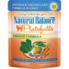 Natural Balance Original Ultra Platefulls Indoor Adult Grain Free Wet Cat Food, Chicken & Chicken Liver Recipe, 3 Ounce Pouch (Pack of 24) 25 81Tpd0s9tCL