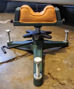 Caldwell The Rock Deluxe Front Rest Adjustable Ambidextrous Rifle Shooting Rest for Range, Sighting In, Shooting Stability,green/black 18 81TqJoBI6uL