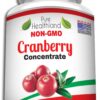 Pure Healthland Non GMO Cranberry Concentrate Supplement Pills for Urinary Tract Infection UTI. Equals 12600mg Cranberries. Triple Strength for Men and Women, Easy to Swallow Softgels 1 Bottle