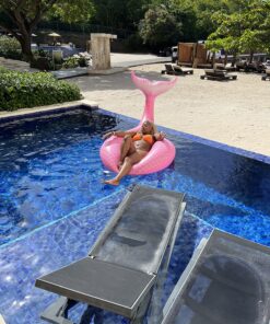 Jasonwell Giant Inflatable Mermaid Tail Pool Float with Fast Valves Summer Beach Swimming Pool Party Lounge Raft Decorations Toys for Adults Kids (Pink) Pink - XL 36 81TsF5S7JL