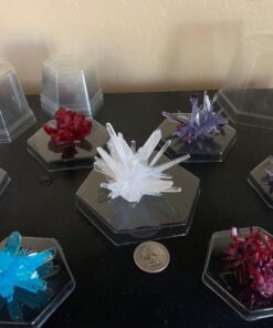 4M 7 Crystal Growing Science Experimental Kit with Display Cases - Easy DIY STEM Toy Lab Experiment Specimens, Educational Gift for Kids, Teens, Boys & Girls 7 Crystals 117 81TsKrwaNAL 1