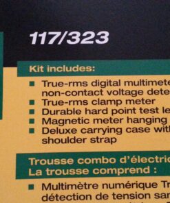 Fluke 117/323 Kit Multimeter and Clamp Meter Combo Kit For Residential And Commercial Electricians, AC/DC Voltage, AC Current 400 A, Includes Test Leads, TPAK And Carrying Case 38 81TsWocByoL