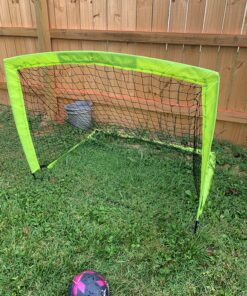 Franklin Sports Blackhawk Soccer Goal - Pop Up Backyard Soccer Nets - Foldable Indoor + Outdoor Soccer Goals - Portable Adult + Kids Soccer Goal 4' x 3' Optic Yellow 54 81TtpCpW 3L