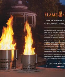 Alternative view of Portable Smokeless Wood Pellet Firepit - Flame Genie FG-16 Portable Fire Pit, Smoke-Free Wood Pellet Fire Pit, USA Made, Smokeless Fire Pits for Outside, 13.5" Diameter, Smokeless Firepit, Black