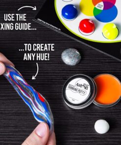 Crazy Aaron's Thinking Putty for Kids - DIY Special Effects Putty Kit (6 Putties Included)- Glow-In-The-Dark, Sparkle, Heat-Sensitive - Includes Colored Pencils and Instructional Mat - Never Dries Out 17 81TwxhSBzxL