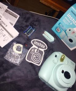 Fujifilm Instax Mini 9 Instant Camera - Ice Blue, 2.7x4.7x4.6 (Instax Mini 9 - Ice Blue) Base 39 81Tx8LyS1rL