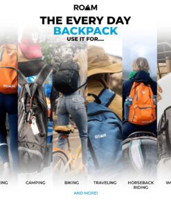 Roam 25L Hiking Daypack - Ultra Lightweight Packable Backpack - Durable, Water Resistant Folding Backpack for Travel, Camping Mango Orange 27 81TxPAvFZtS