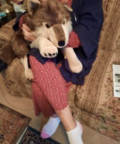 Wild Republic Jumbo Wolf Plush, Giant Stuffed Animal, Plush Toy, Gifts for Kids, 30 Inches Single 46 81TxopEs5EL