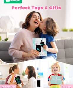 KOKODI Girl Toys, 3-7 Year Old Gifts, LCD Writing Tablet for Kids, Drawing Doodle Board Birthday Presents 3 4 5 6 7 Girls 8.5 inch Pink 26 81Ty5A9r9wL