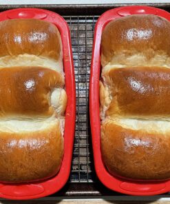 SILIVO Silicone Bread and Loaf Pans (2 Pack) - Nonstick Silicone Baking Mold for Homemade Loaf, Bread and Meatloaf - 8.9x3.7x2.5 inch Set of 2 33 81TyWjKTgsL