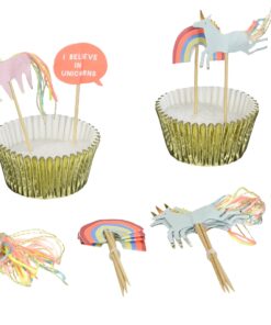 Meri Meri, Cupcake Kit, I Believe In Unicorns - Pack of 24 17 81Tyg5ERljL